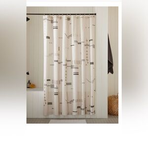 West Elm shower Curtain